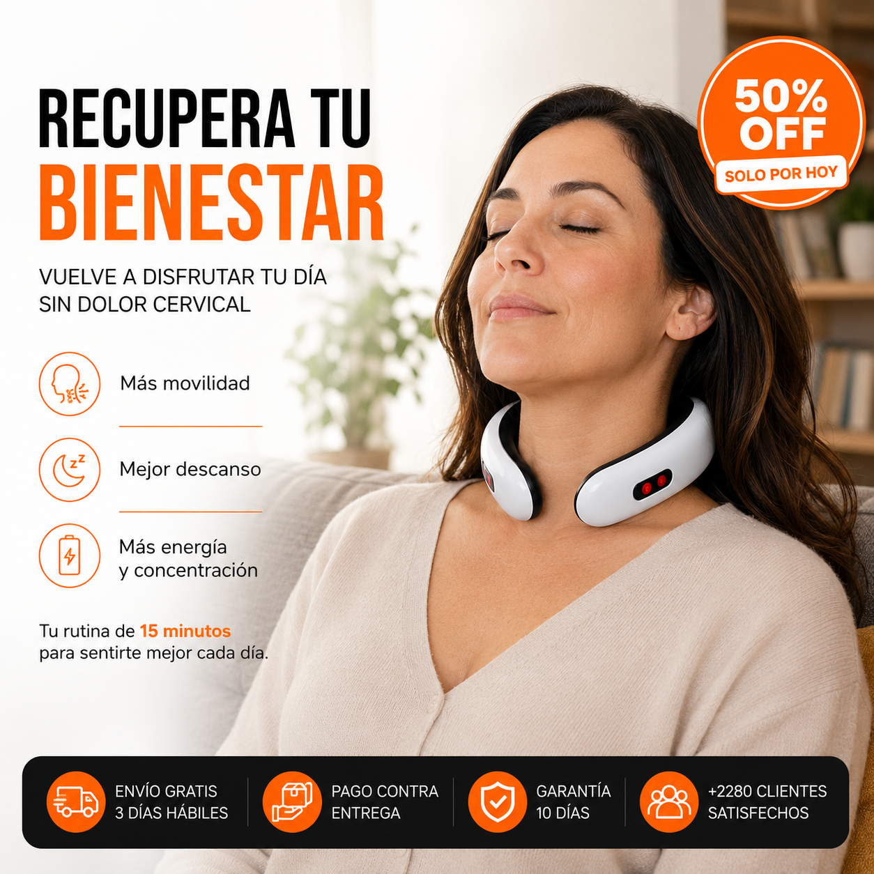 Masajeador Cervical Digital 2 Electrodos