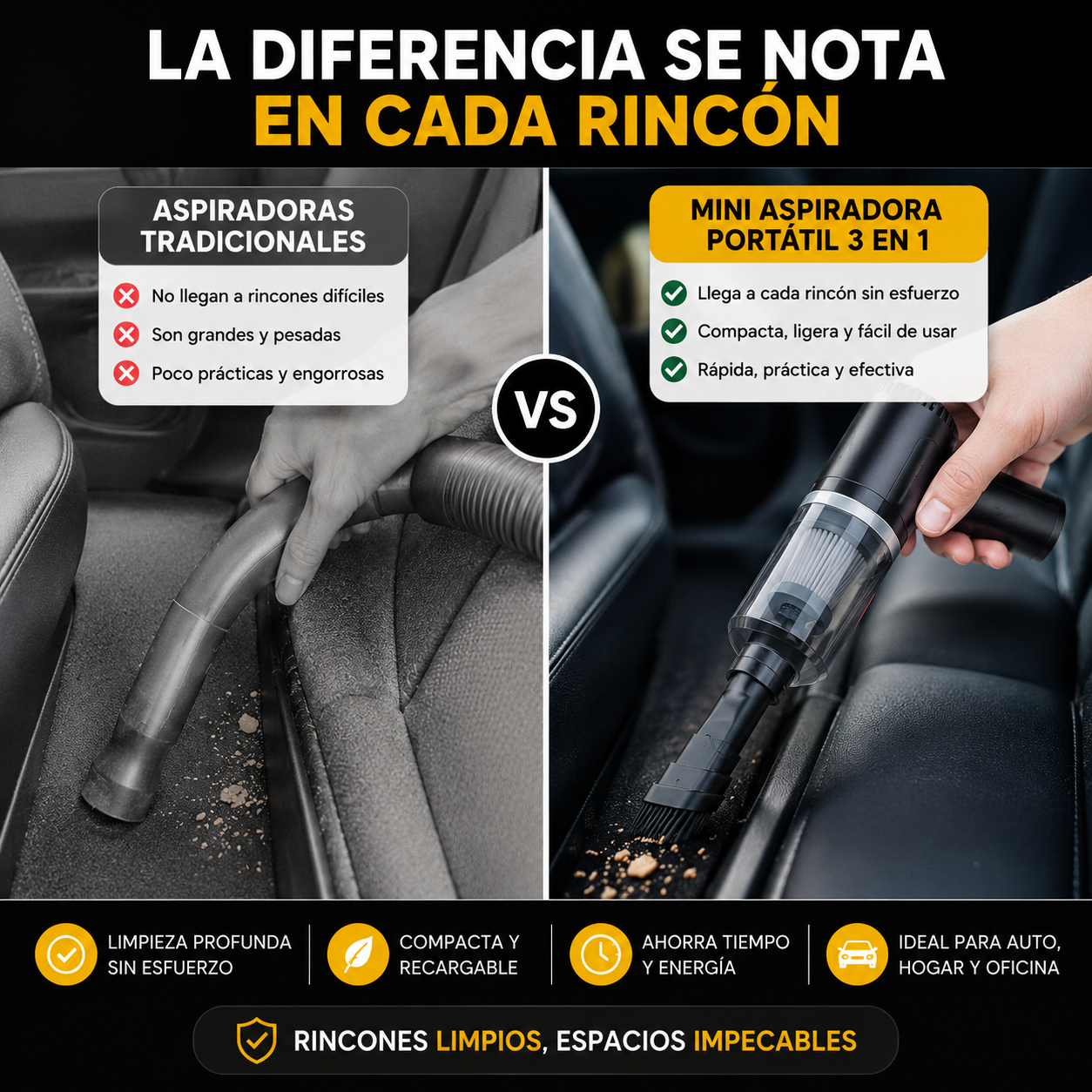 Mini Aspiradora Portátil - MiniClean Pro