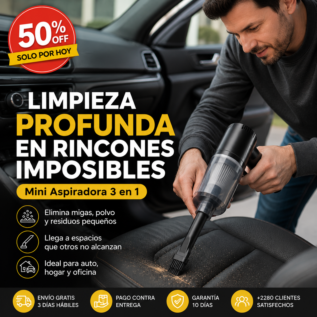 Mini Aspiradora Portátil - MiniClean Pro