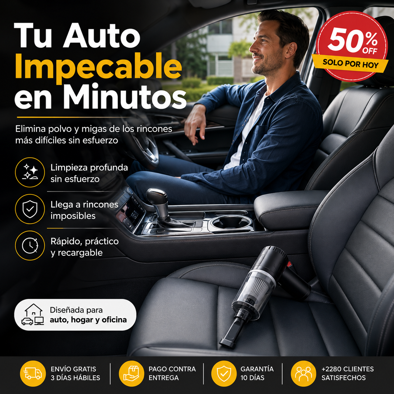 Mini Aspiradora Portátil - MiniClean Pro
